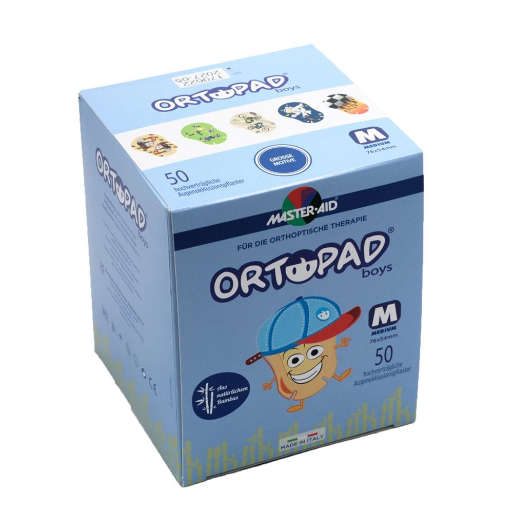 ORTOPAD Occlusionspflaster<br>50 Stück, Medium Boys 2-4 Jahre