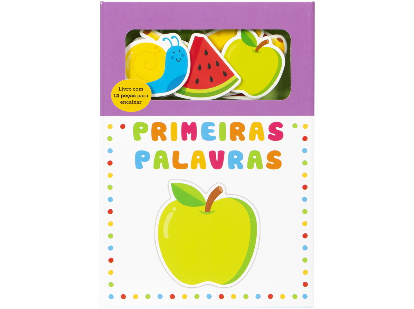 LIVRO PRIMEIRAS PALAVRAS 12 PEÇAS DE ENCAIXAR