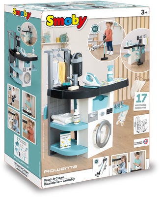 Smoby Rowenta Wash&Clean Vaske- og Rengjøringssett