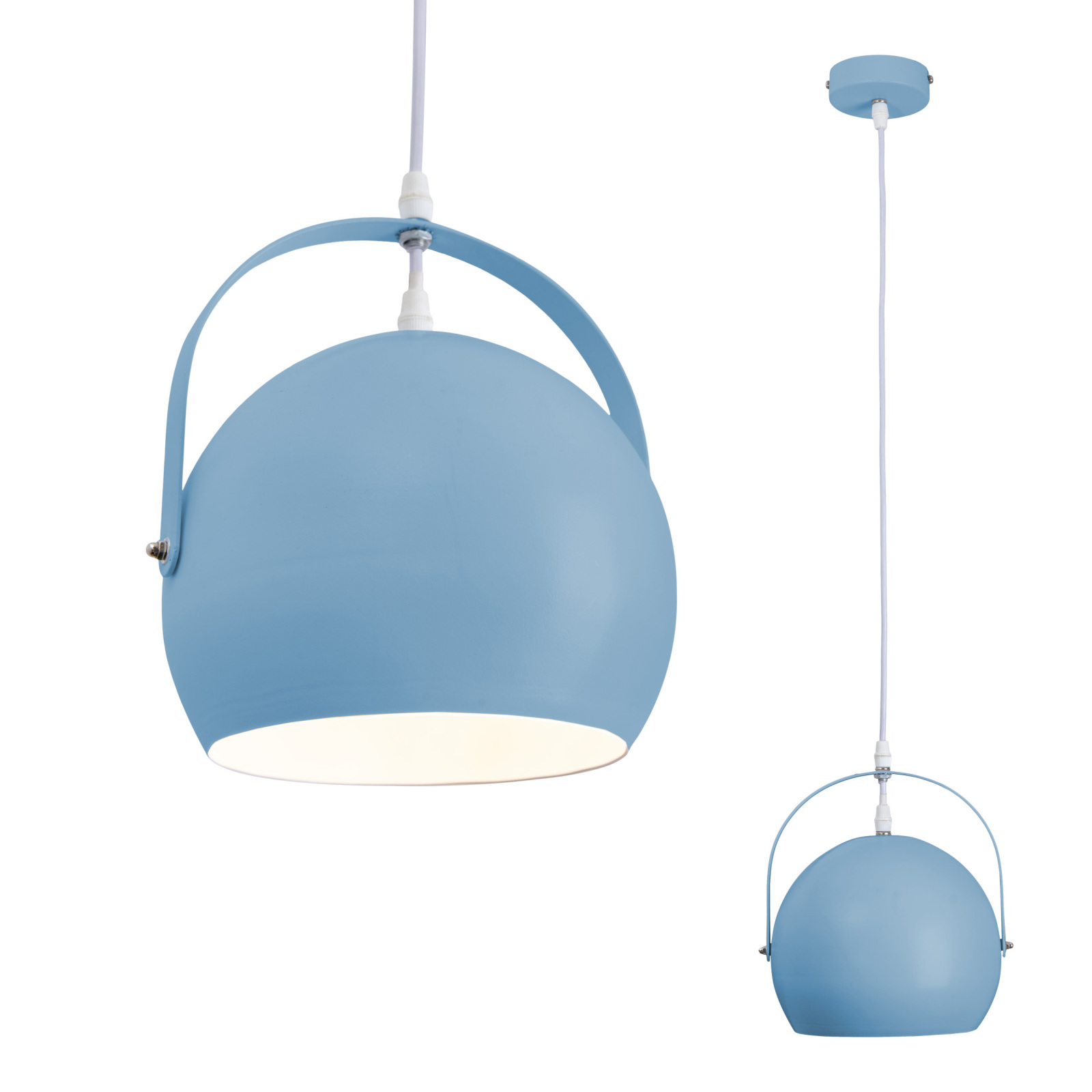 Pendelleuchte - blau - 25 cm