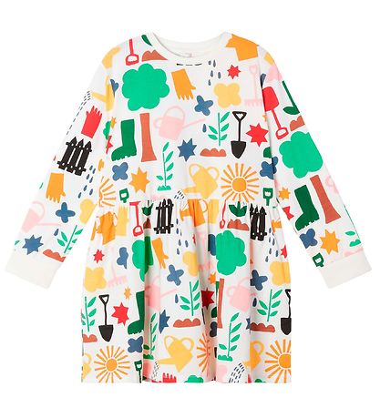 Stella McCartney Kids Kleid - Gardening - Weiß
