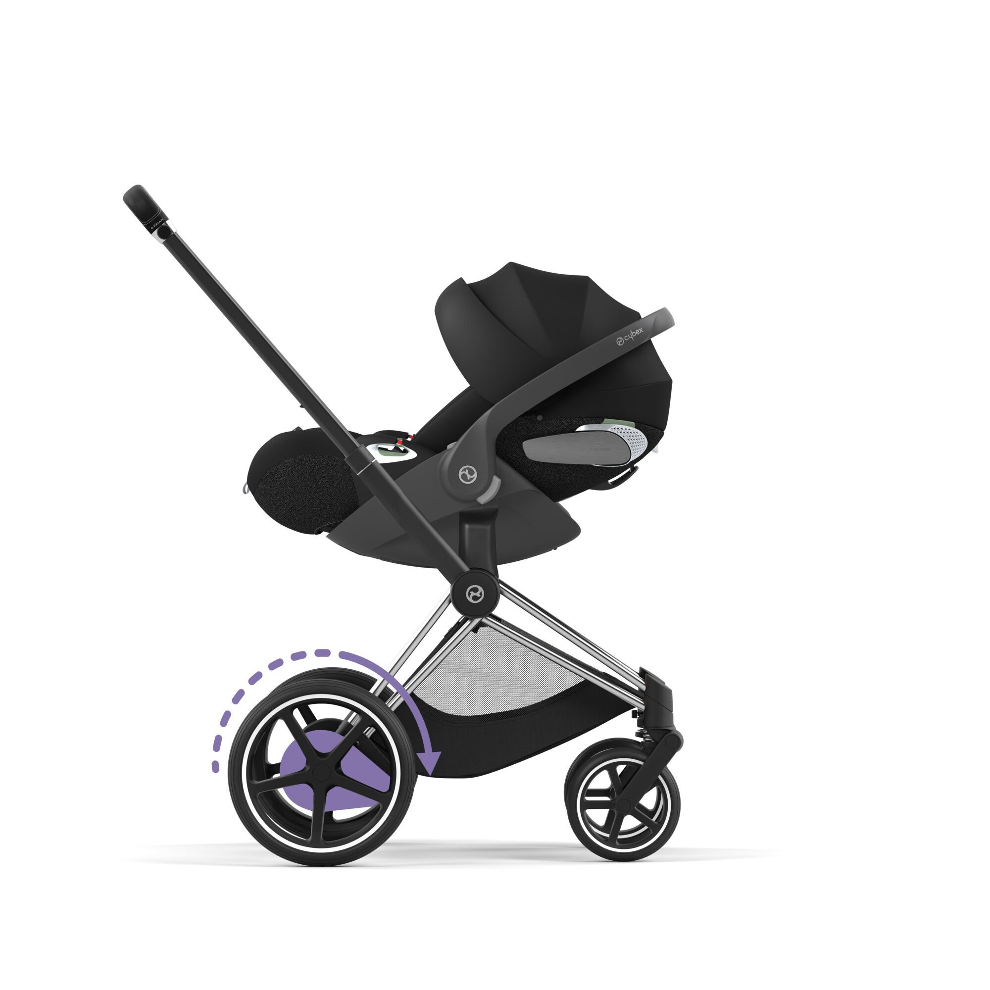 e-Priam Rahmen Chrome With Black Details
