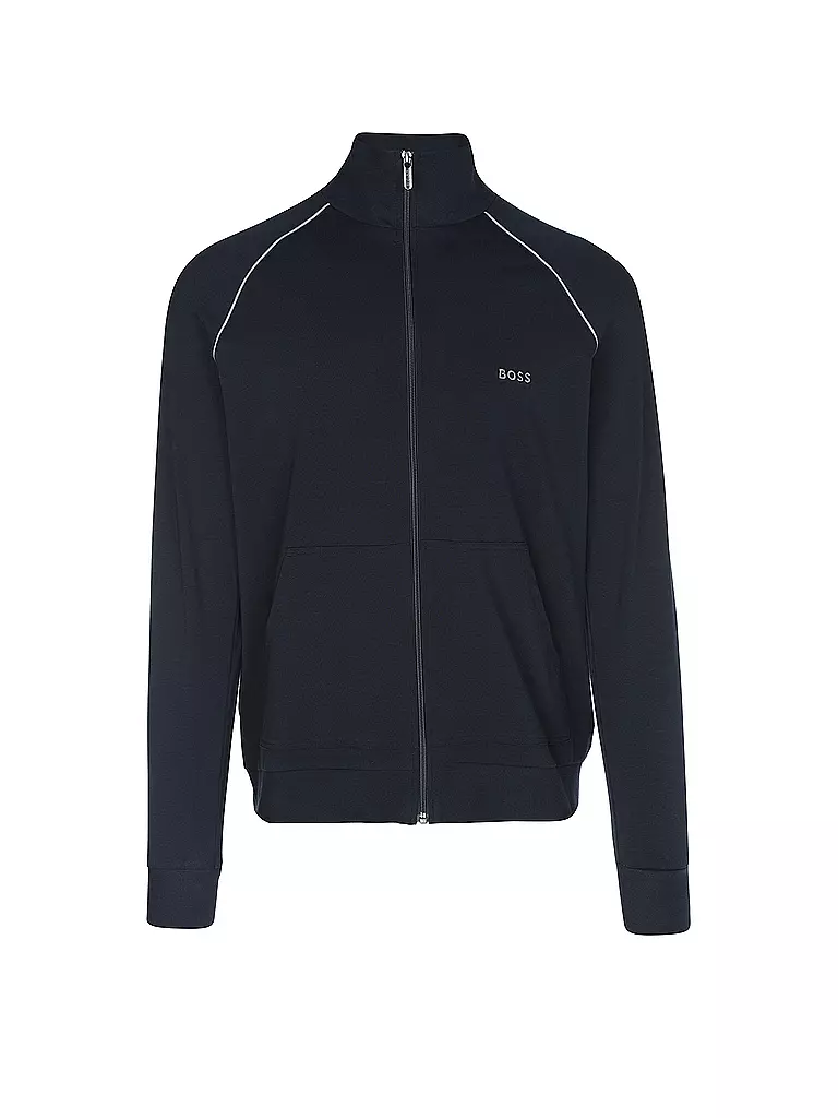 BOSS Loungewear Sweatjacke  dunkelblau
