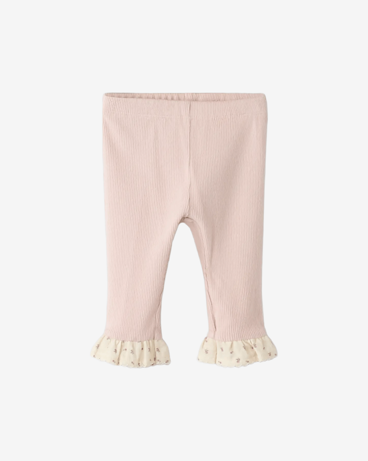 Leggings Baby m/ Volangdetaljer – Øko Bomull | NBFTRINE SLIM LEGGING LIL