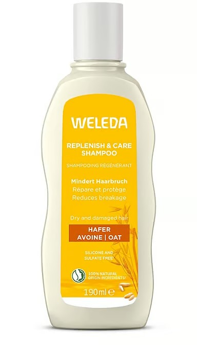 Weleda Shampoo<br>190 ml, Flasche, Replenish & Care Hafer