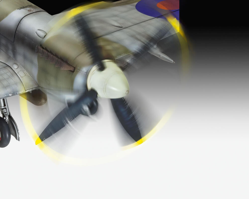 Supermarine Spitfire Mk.IXc - Technik, Revell Modellbausatz mit Elektronik-Komponenten