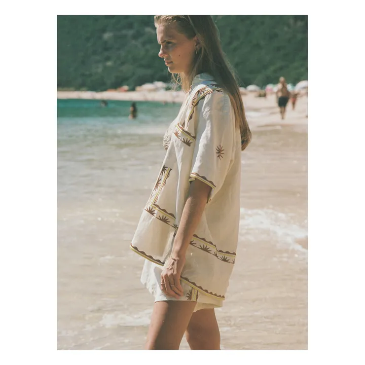 Soleil Soleil Chemise Darcy Broderies Lin | Ecru