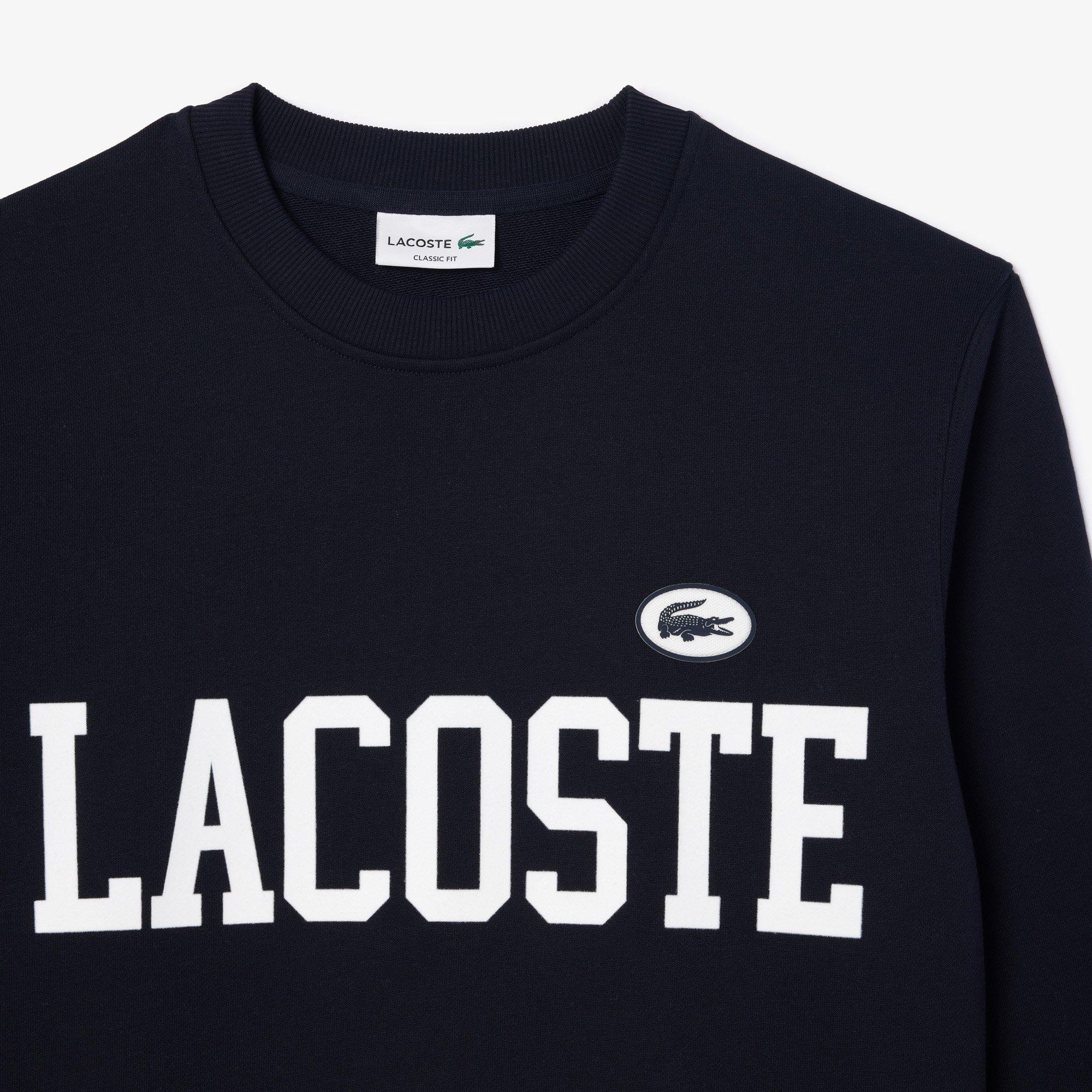 Lacoste Flocked Fleece Sweatshirt