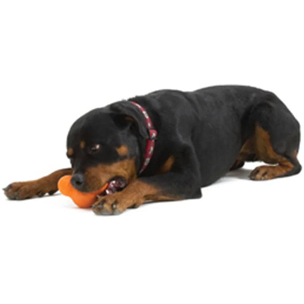 Jouet pour chiens avec zogoflex tux orange mandarine l