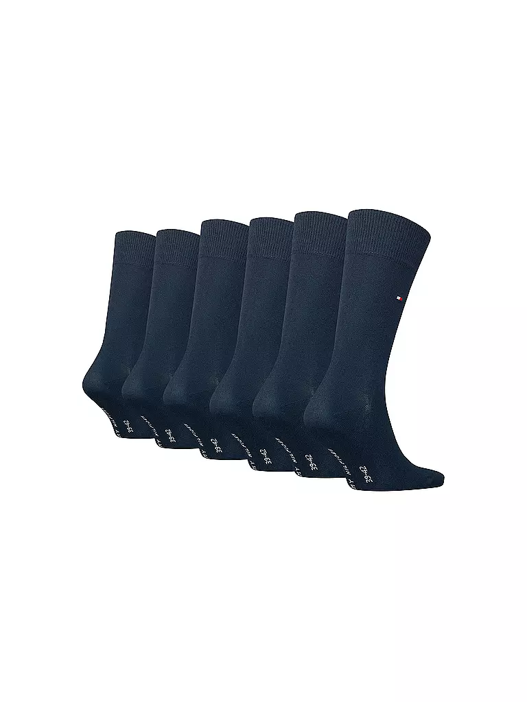TOMMY HILFIGER Socken 6er Pkg. Dark Navy  dunkelblau