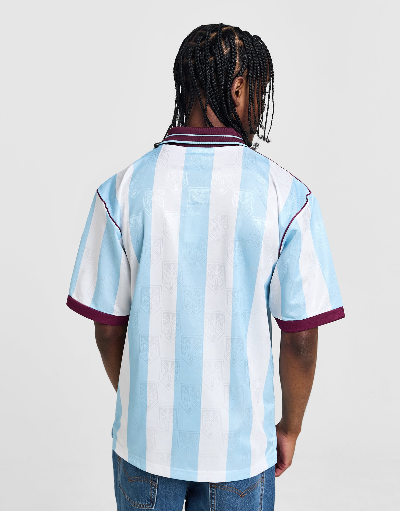 Score Draw Maillot West Ham United 'çé Rétro Match Extérieur