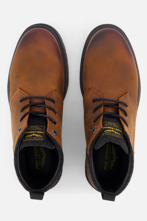 PME Legend Fleetman Veterschoenen cognac Leer