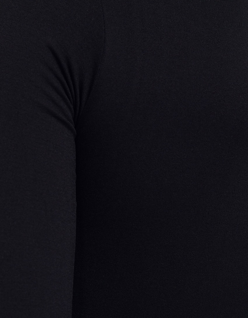 Camiseta de manga comprida sem costura