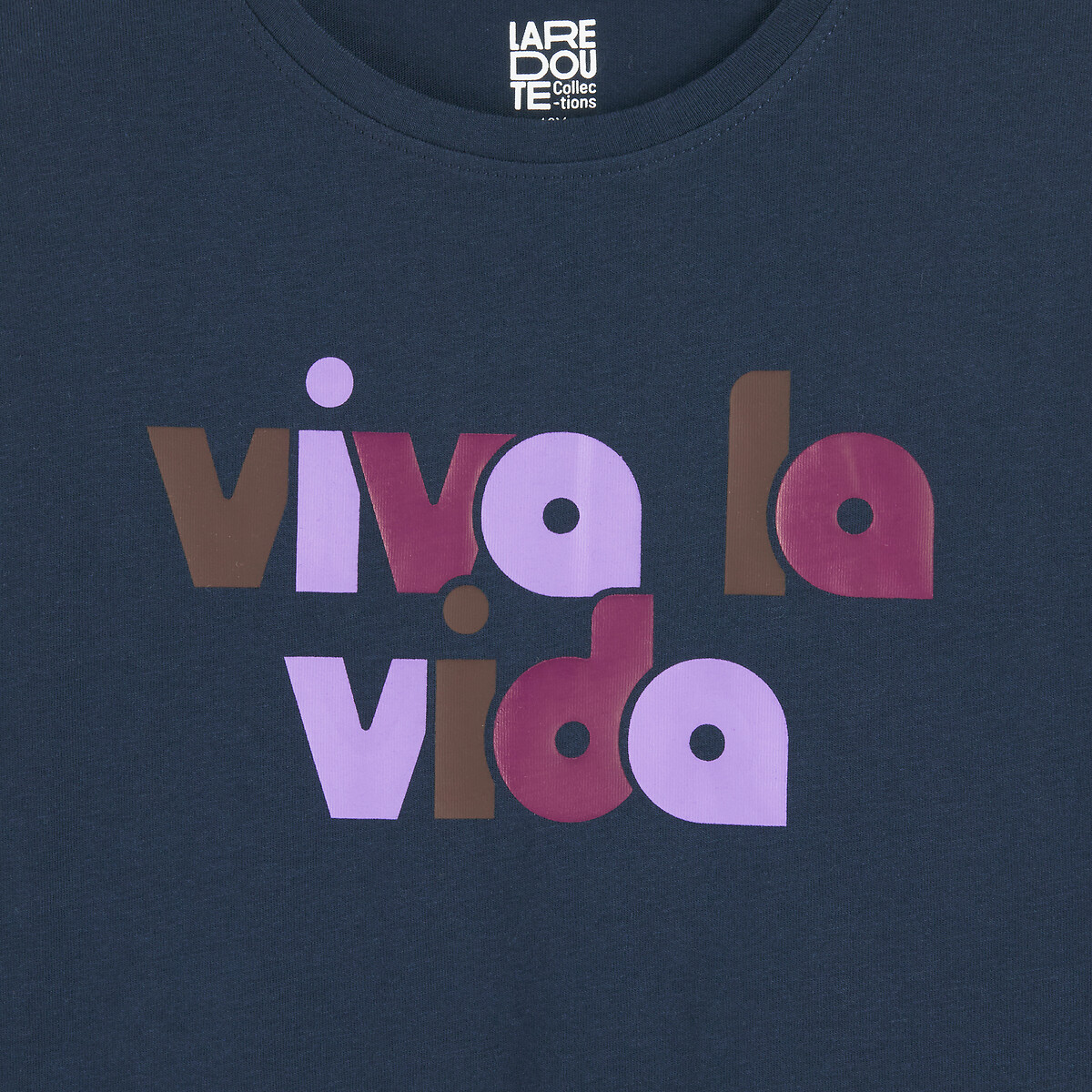 COLEÇÕES LA REDOUTE<br>Camiseta de manga comprida com texto