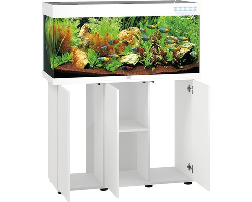 JUWEL Rio 180 SBX aquariumcombinatie met ledverlichting, verwarming, filter en witte kast