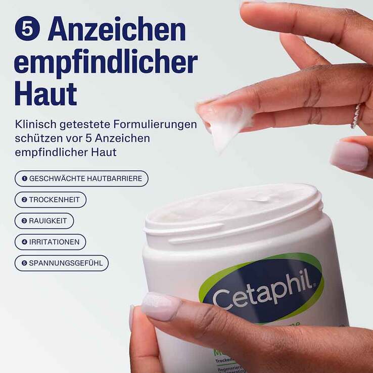 Cetaphil Feuchtigkeitscreme für trockene, empfindliche Haut, 456 ml