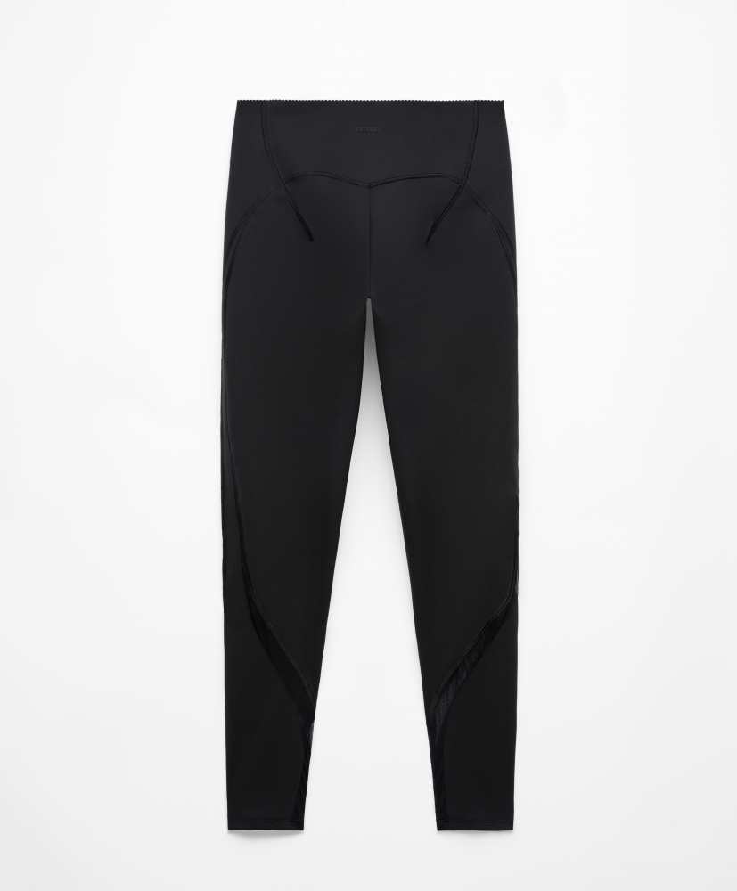 Leggings de compressão em malha nos tornozelos com altura de 65 cm