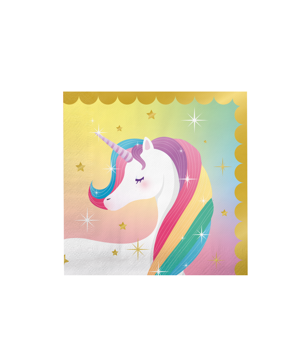 Unicorn Servetten 16cm 16st