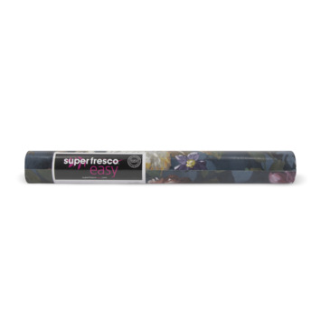 Vliesbehang Isabelle donkerblauw (108623)