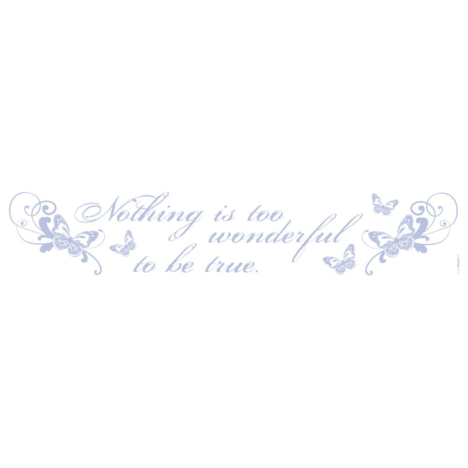 Wandtattoo WORDS - grau - 14x70 cm