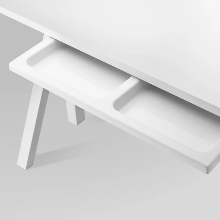 String - Works Schreibtisch, weiss, Tischplatte 120 x 78 cm