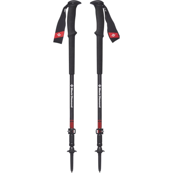 Bâton de randonnée BLACK DIAMOND TRAIL PRO TREK FIRE RED