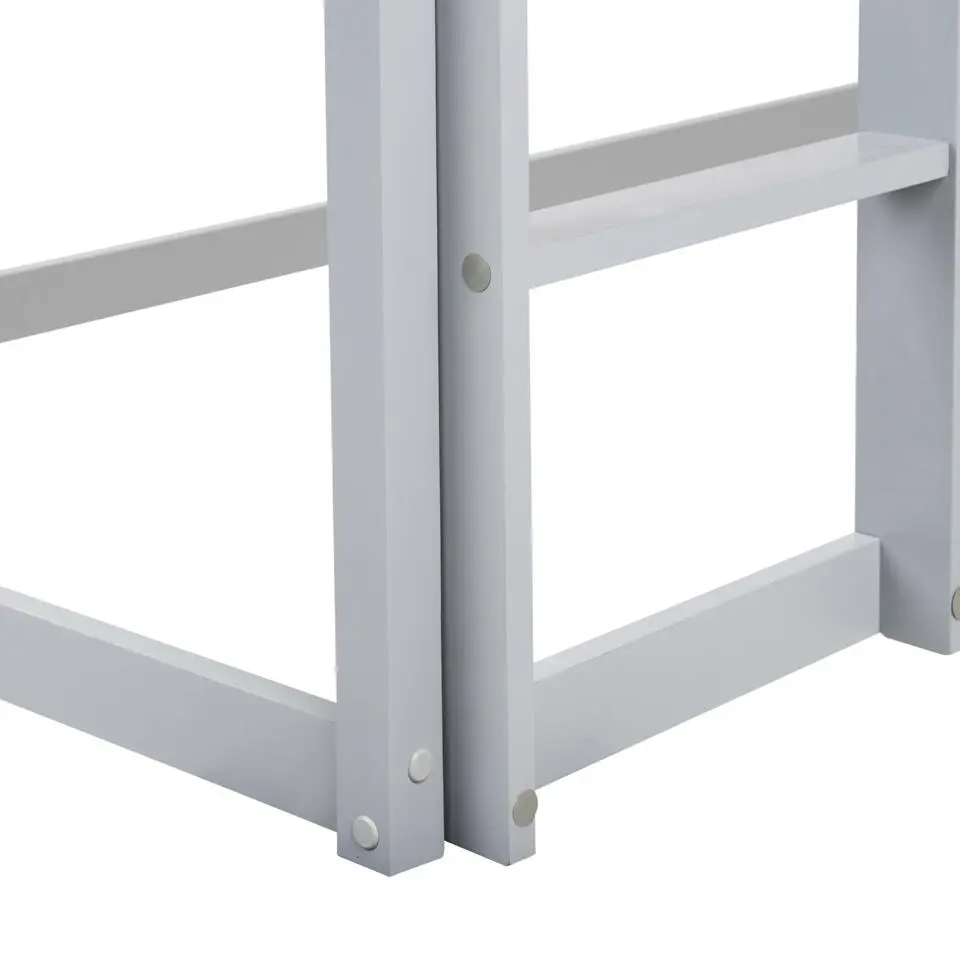 DIENNE - Kinderbed - Grijs - 90 x 200 cm - Dennenhout