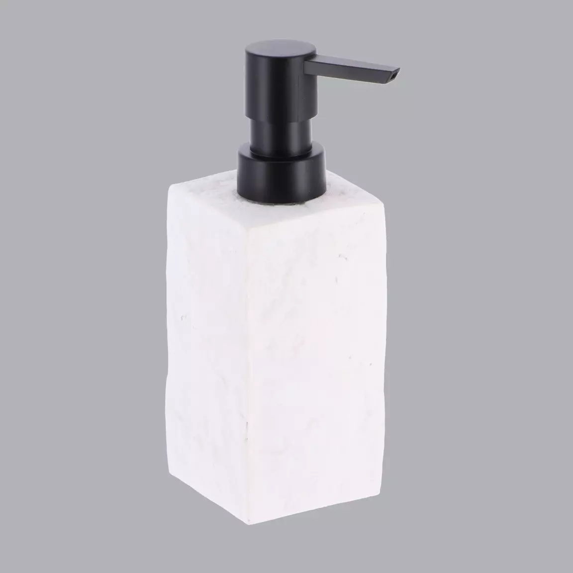 Set d'accessoires salle de bain Effet Pierre Blanc