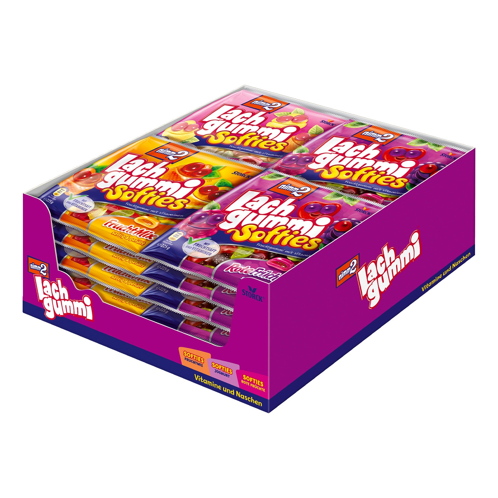 Storck Nimm 2 Kaubonbons 225 g, verschiedene Sorten, 30er Pack