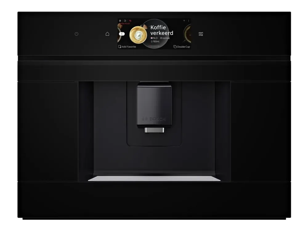 Bosch Series | 8 CTL7181B0 - Automatisk kaffemaskine - til indbygning med mælkeskummer - 19 bar - sort