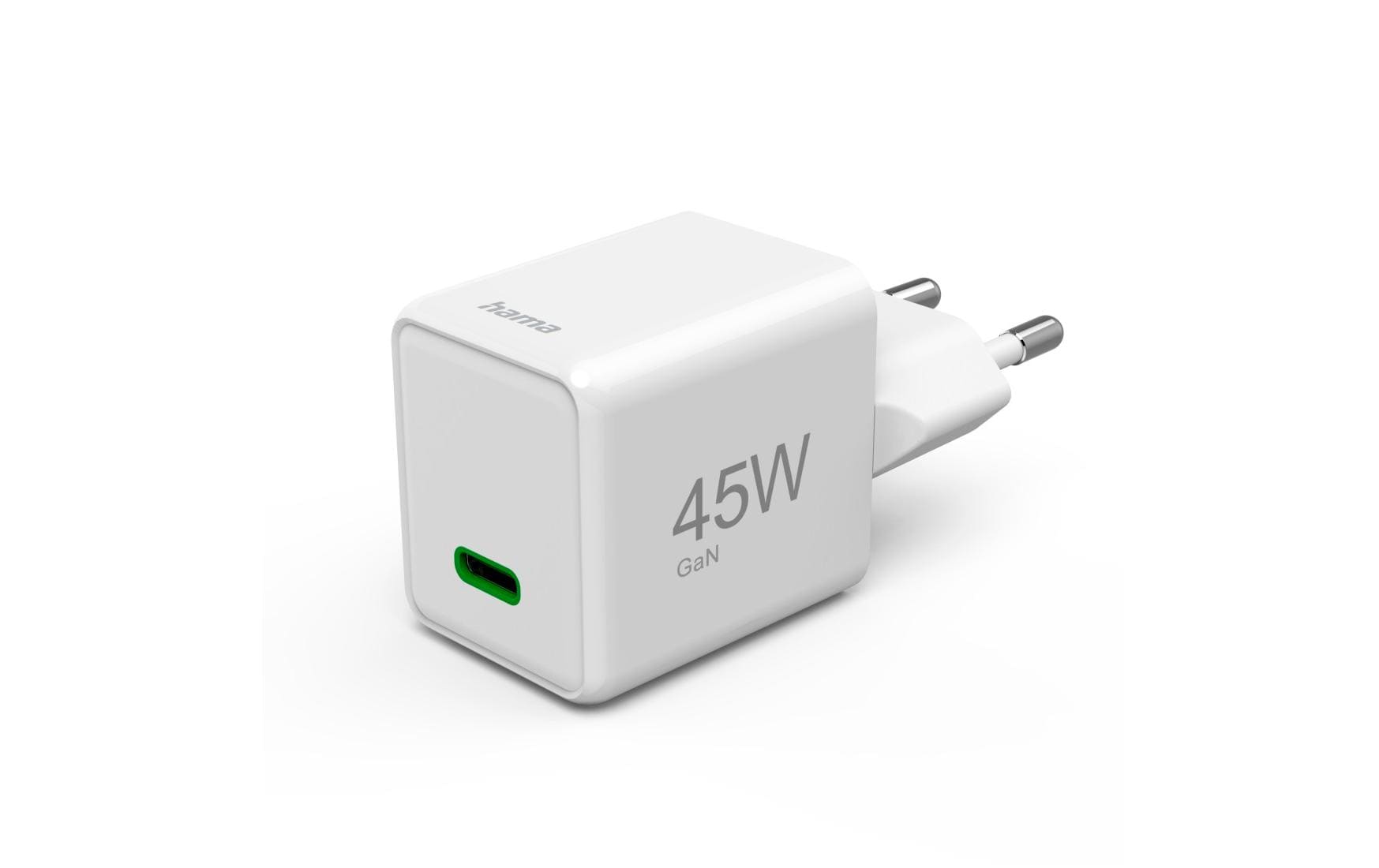 USB-Wandladegerät Gan charger USB-C 45 W WeissSuper-Mini-GaN-Ladegerät USB-C