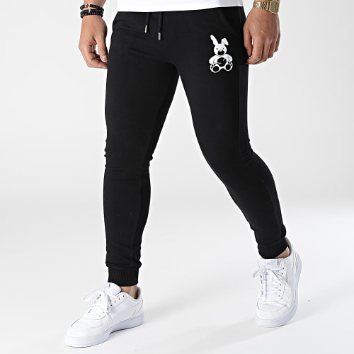 Pantalon Jogging Lapin Noir Blanc