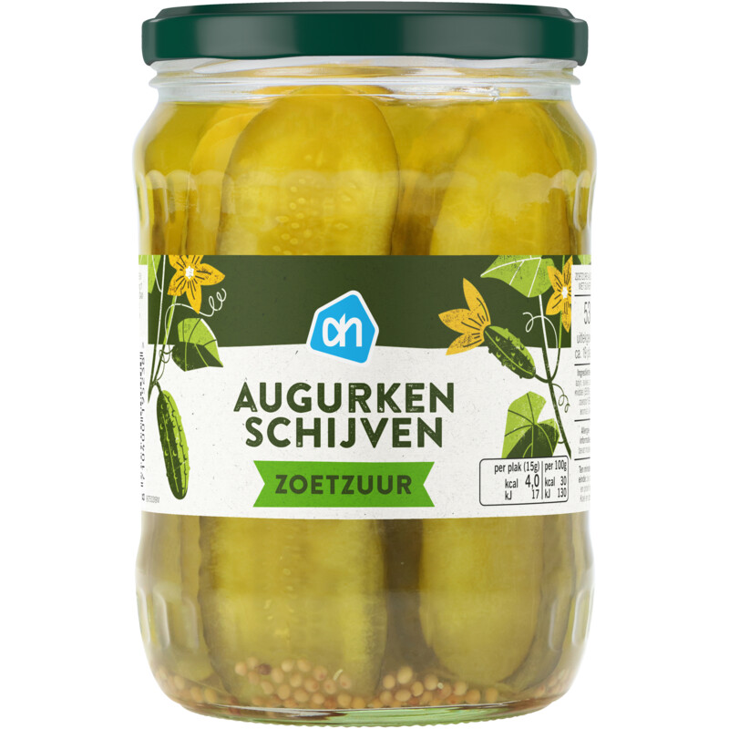 AH Augurken schijven zoetzuur