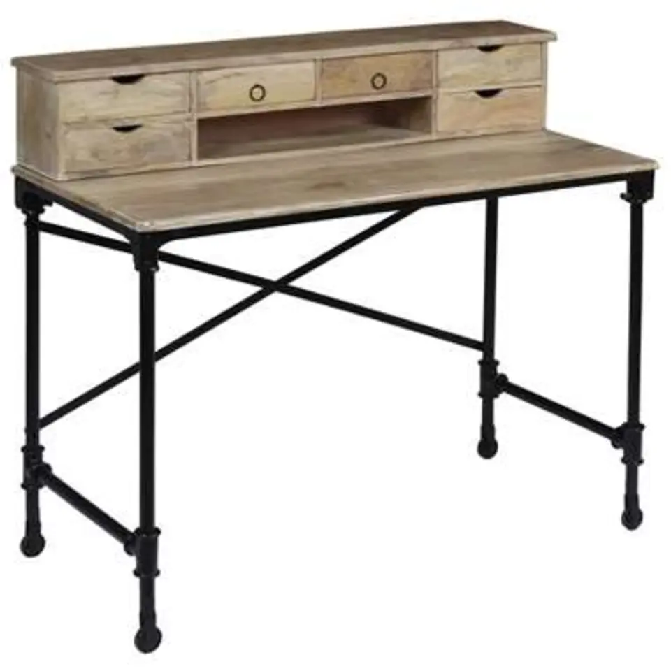 vidaXL - Schrijftafel - Bruin - Hout