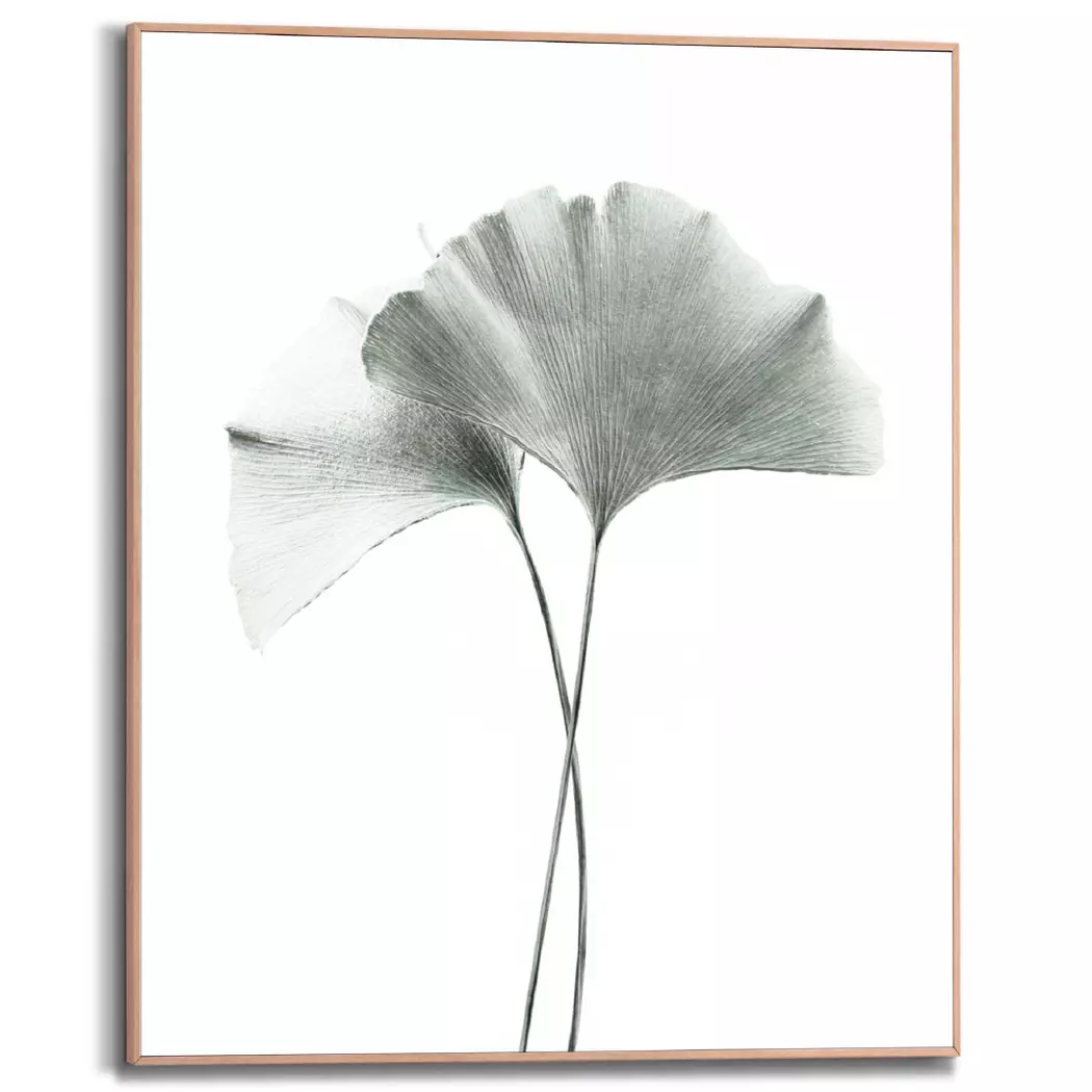 Wandbild 40 x 50 cm Ginko Blatt