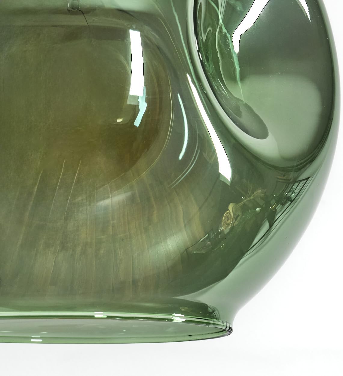 HOFSTEIN Stehleuchte Ripoll, Stehlampe aus Metall/Glas in Schwarz/Grün mit Marmorfuß, verstellbare Leuchte im Retro/Vintage-Design (Schirm Ø 20 cm), Fußschalter, E27, Wohnzimmer, Schlafzimmer, Büro
