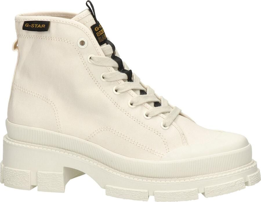G-STAR Aefon II Mid CVS W Veterschoenen Hak Gebroken wit