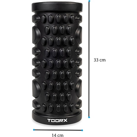 Toorx Yoga skumrulle 33 x 14 cm - sort/orange