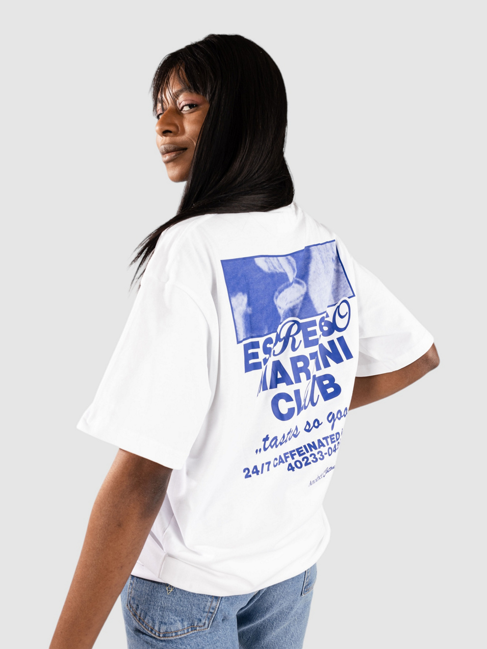 Another Cotton Lab Espresso Martini T-Shirt white