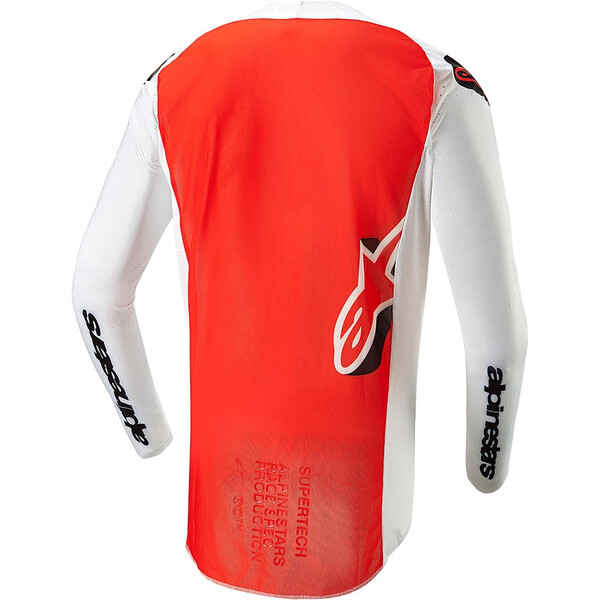 Alpinestars - Maillot Supertech Ward Blanc / Orange