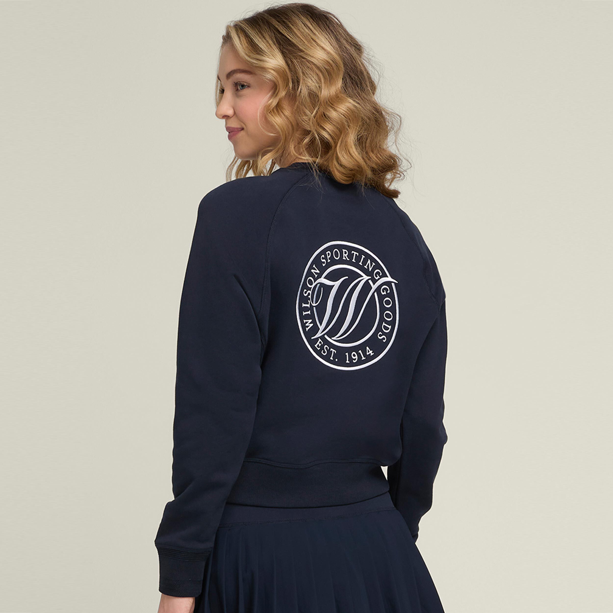 Wilson Sideline Crew Sweat-shirt Femmes - Bleu Foncé