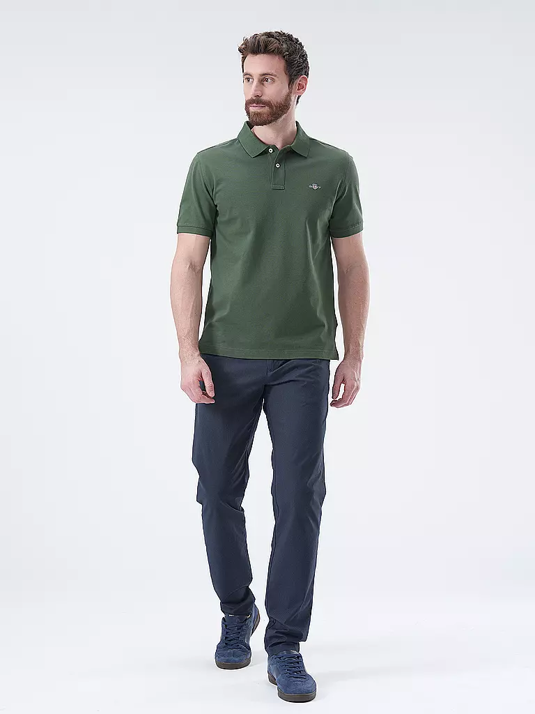 GANT Poloshirt Regular Fit dunkelgrün
