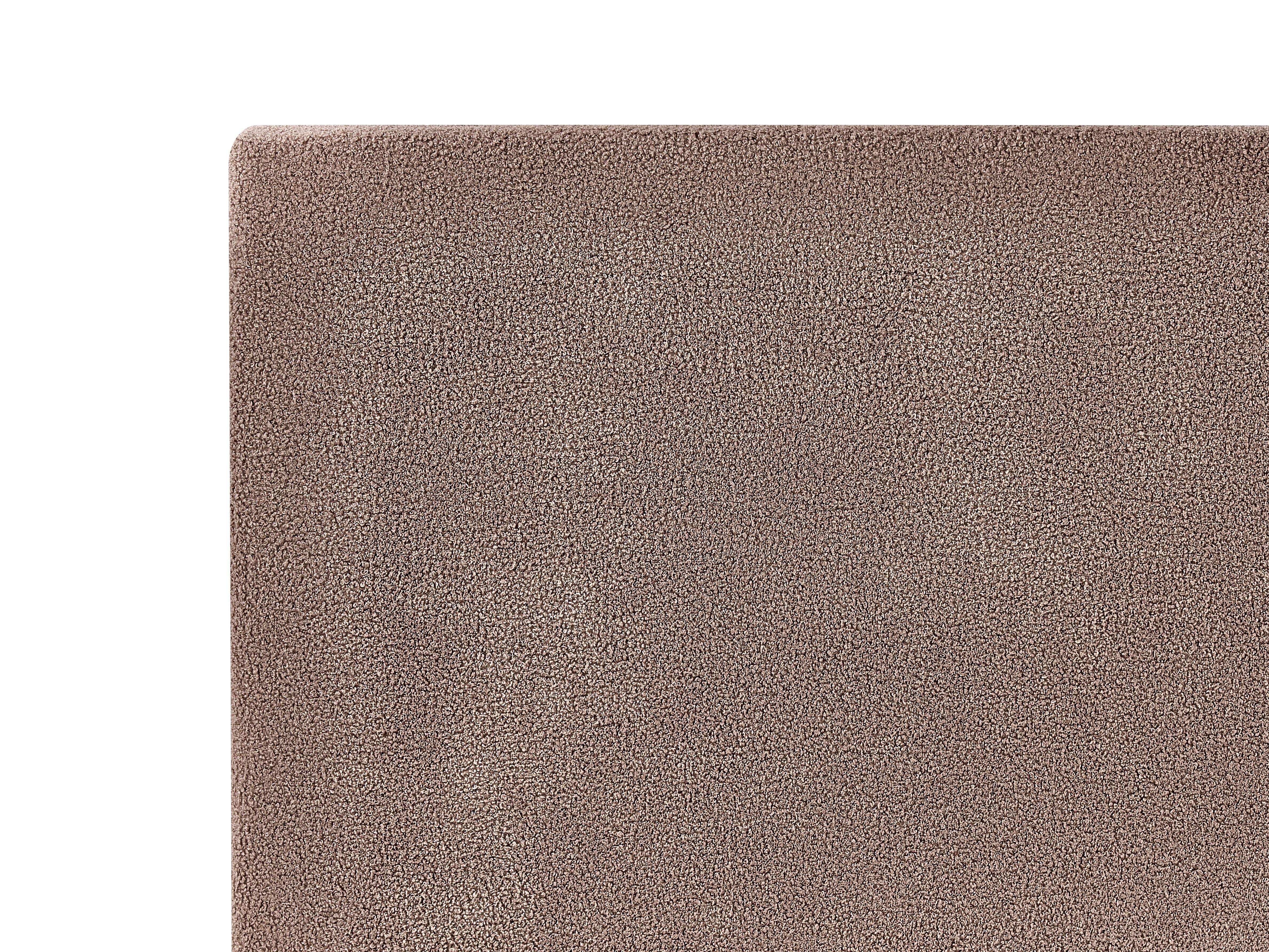 Bed Bouclé ALBI 180 x 200 cm Bruin