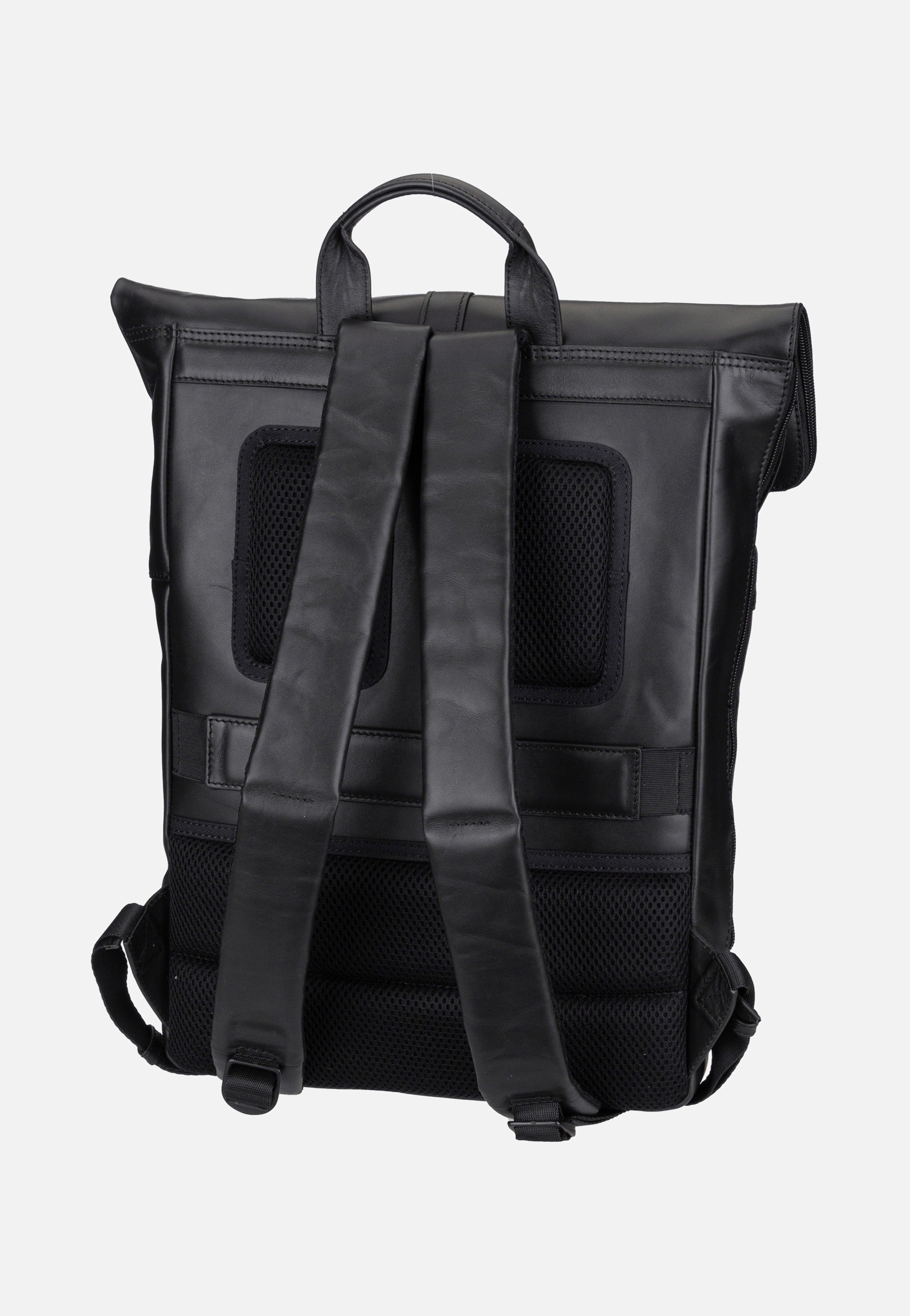 Aarhus 9124 Schwarz - Rolltop Rucksack