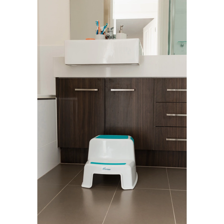 Dreambaby® Tritthocker mit Stufen in weißaqua
