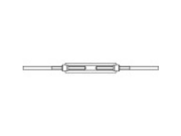 TOOLCRAFT 136604 Trådstrammer med 2 svejseender M48 Stål Galvaniseret DIN 1480 1 stk