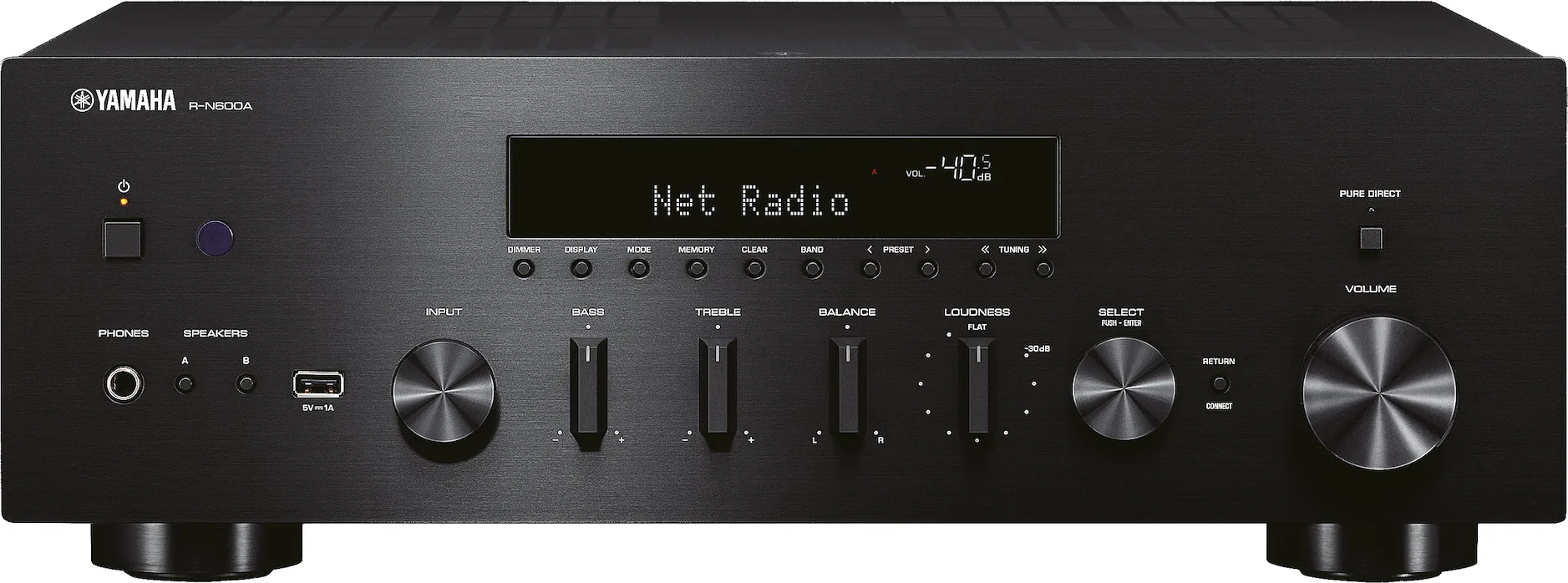 Yamaha R-N600A Noir   Yamaha MusicCast 20 (WX-021) Noir Amplis hi-fi stéréo