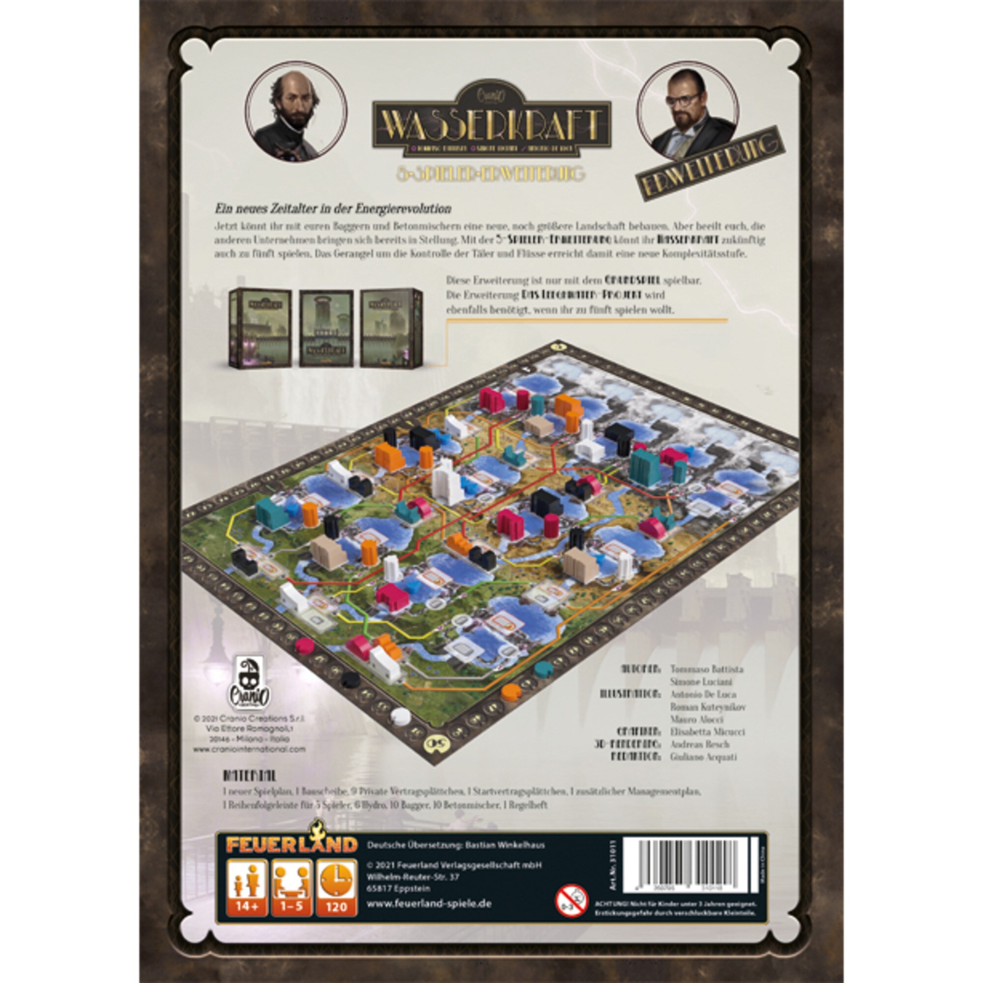 Pegasus Brettspiel Wasserkraft: 5 Spieler Erweiterung