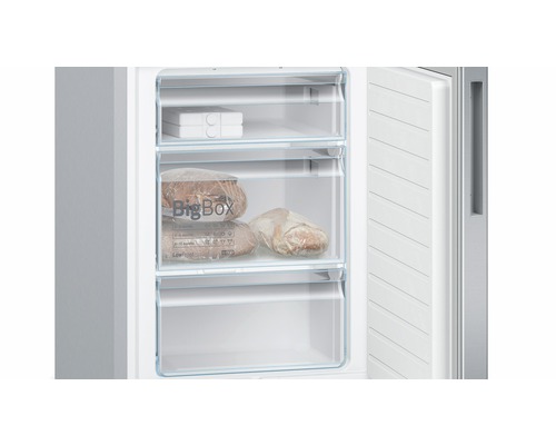 Bosch KGE39AICA koel-vriescombinatie, afmetingen (B x H x D): 60 x 201 x 65 cm, koelgedeelte: 249 l, vriesgedeelte: 94 l