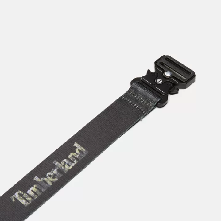 Cinto camuflado de liberação rápida para homens na cor preta.